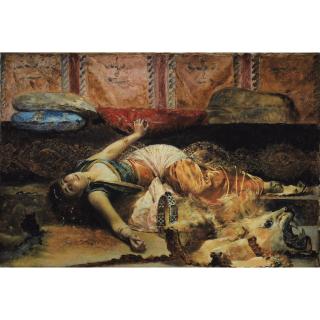 Edouard-Frederick-Wilhelm Richter - Danseuse Orientale Au Tambourinedouard Richter ; Oriental Dancer With A Tambourine ; Signed And Located Paris Lower Right ; Oil On Canvas