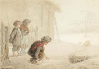 Edouard Frère - The young hunters