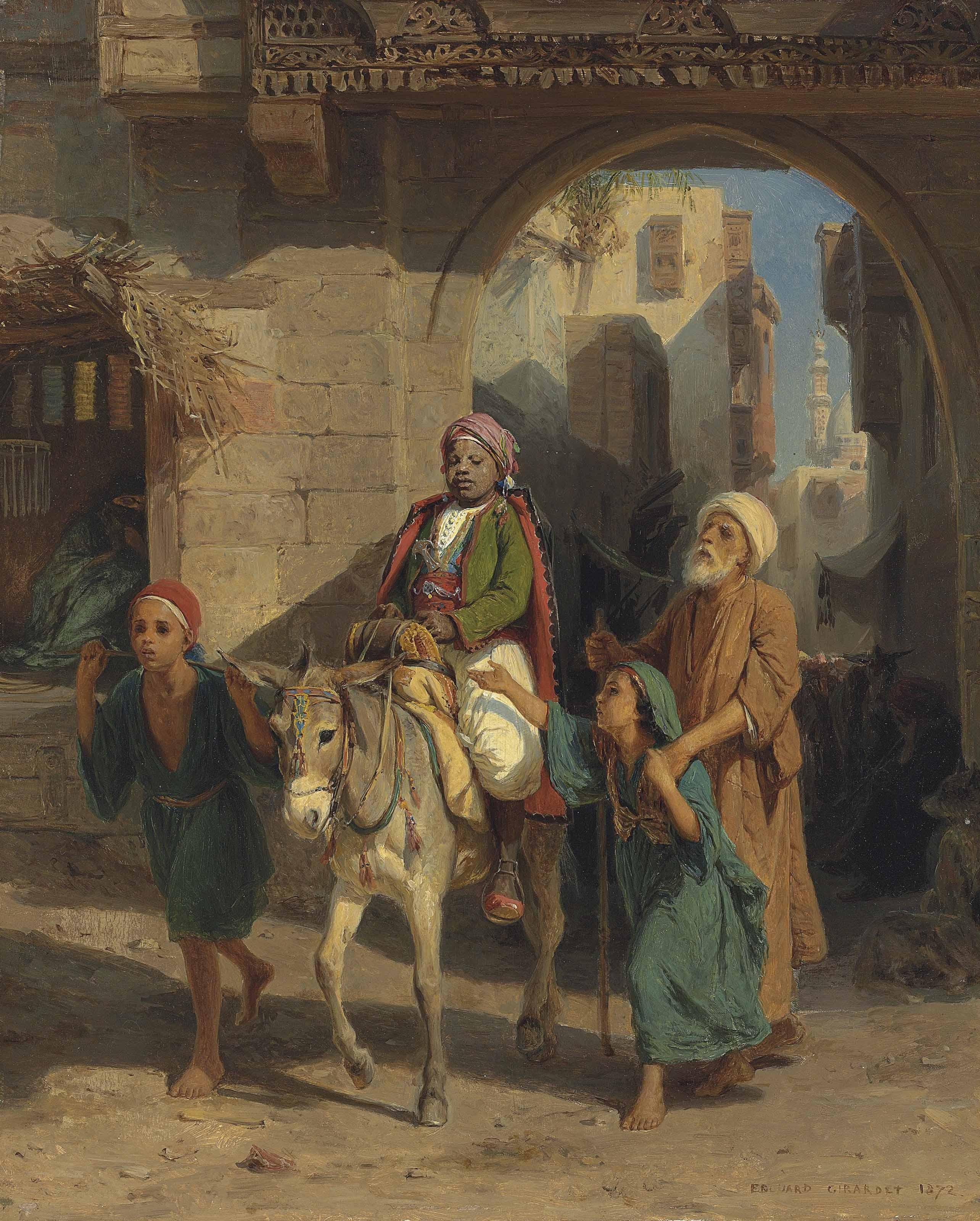 Edouard-Henri Girardet - Entering the City