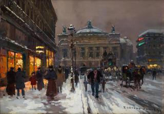 Edouard Henri Leon Cortès - Place De L\'Opéra, Paris