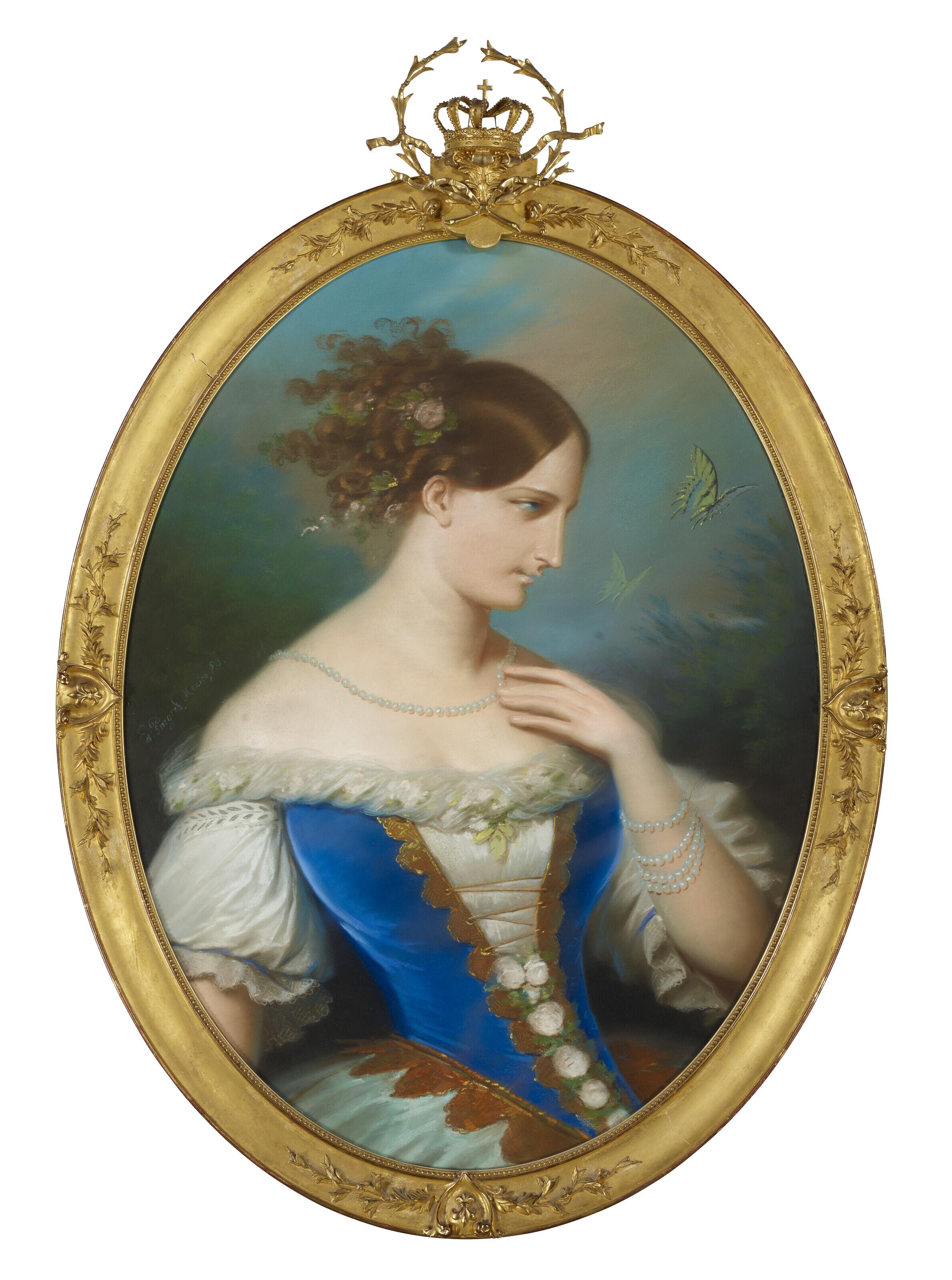 Edouard Henri Théophile Pingret - Portrait of the Ballerina Adèle Monplaisir