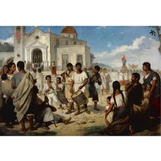 Édouard-Henri-Théophile Pingret - Procesión De La Virgen