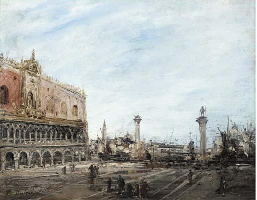 Edouard-Jacques Dufeu - Piazza San Marco, Venice