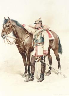 Edouard Jean Baptiste Detaille - A cavalry soldier