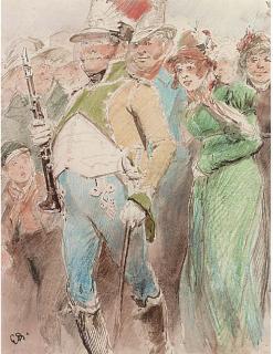 Edouard Jean Baptiste Detaille - The clarinettist