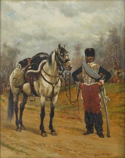Edouard Jean Baptiste Detaille - The French Hussar