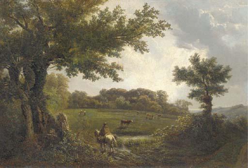 Edouard Jean Marie Hostein - The way home from market