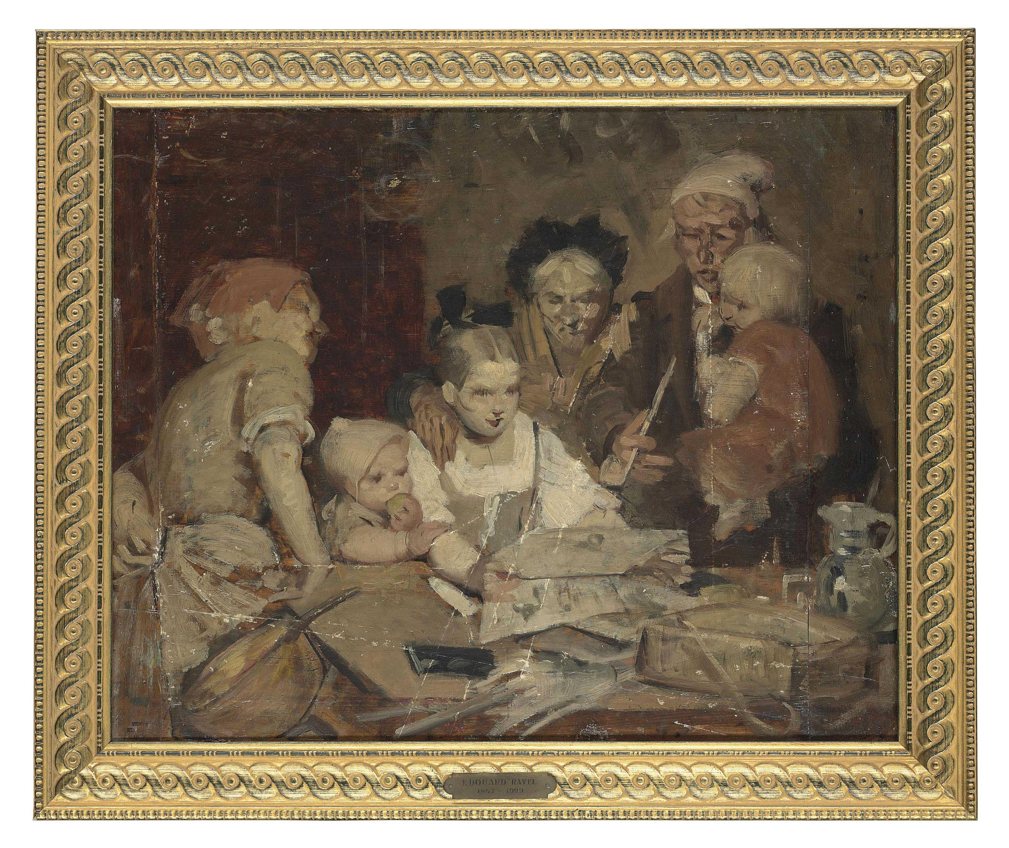 Edouard John E. Ravel - La Lecture En Famille