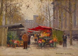 Edouard-Léon Cortès - Fleuristes à côté de la Madeleine