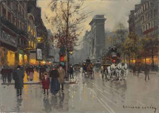 Edouard Léon Cortès - La porte Saint-Denis, Paris