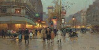 Edouard Léon Cortès - Le Port St. Denis