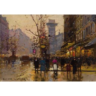 Edouard-Léon Cortès - Les Grands Boulevards À Paris