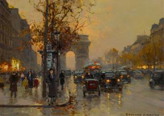 Edouard-Léon Cortès - Triporteur, Avenue des Champs-Elysées