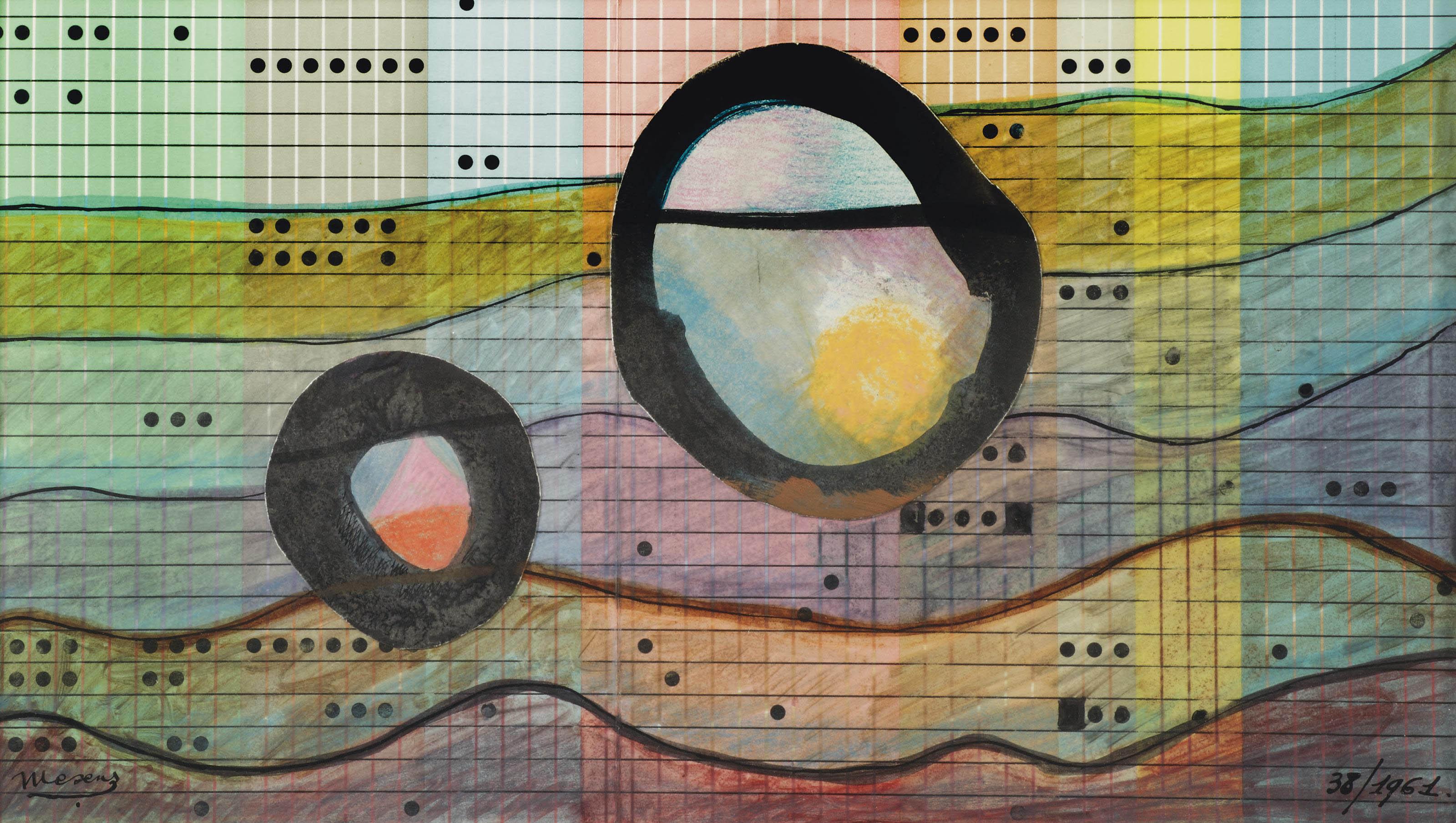 Edouard Leon Theodore Mesens - Abstract composition