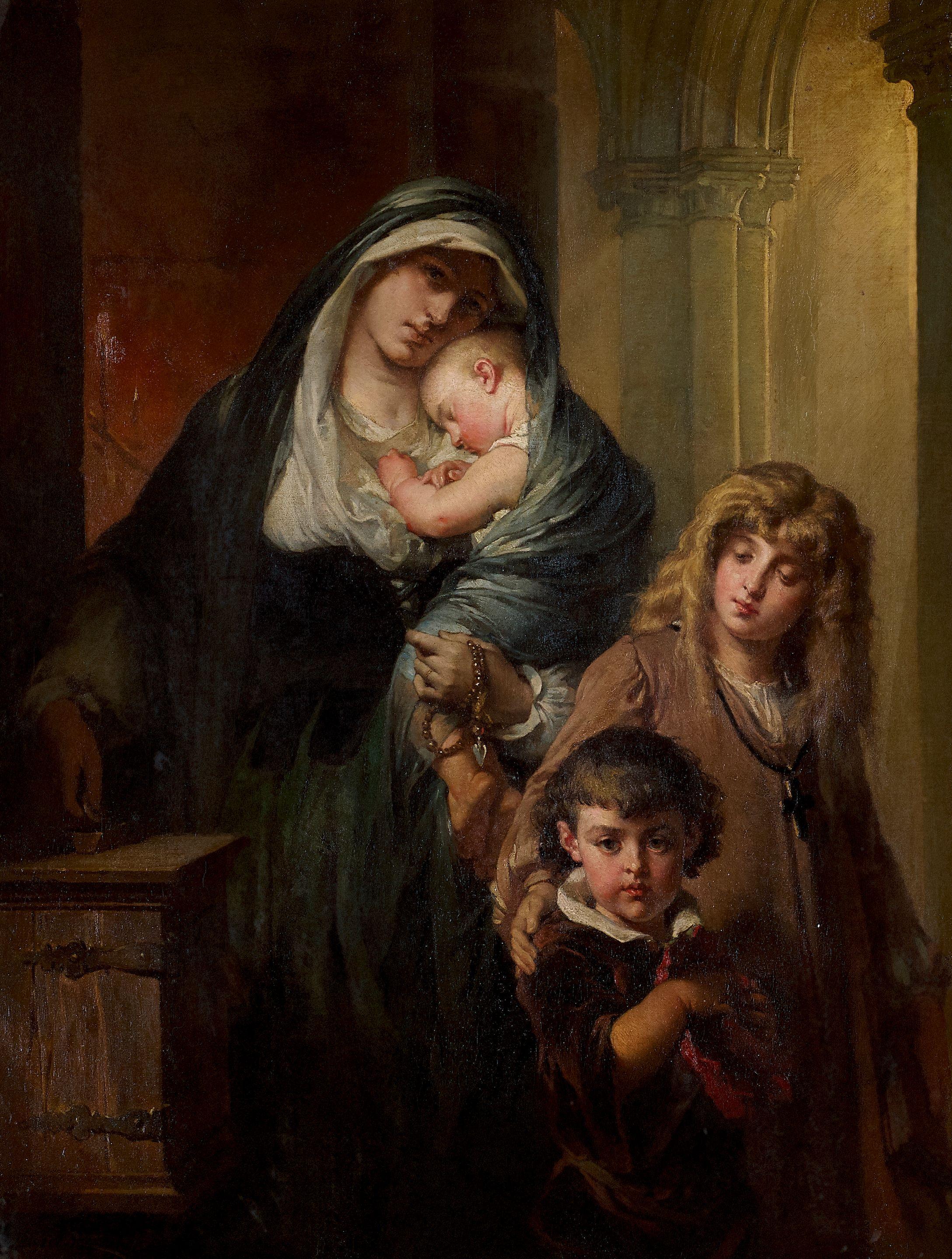 Edouard Louis Dubufe - Le denier de la veuve