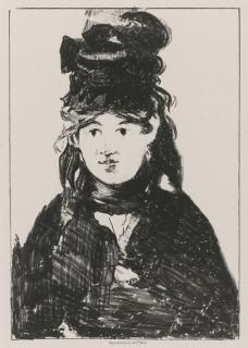 Édouard Manet - Berthe Morisot En Noir (Guérin 77; Harris 73)