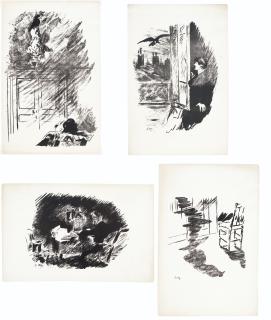 Edouard Manet - Edgar Allen Poe, Le Corbeau, R. Lesclide, Paris, 1875.