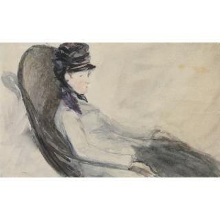Édouard Manet - Étude Pour La Femme En Bleu
