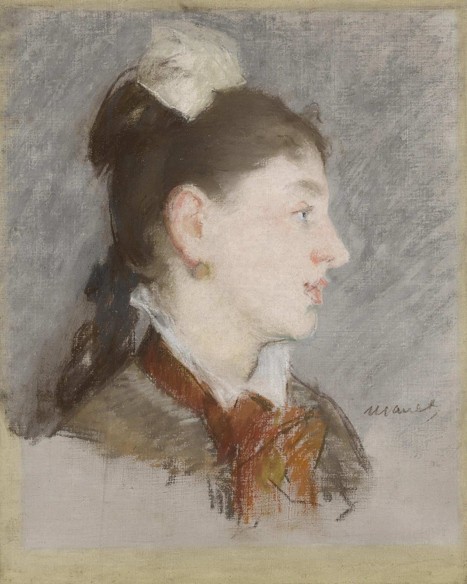 Édouard Manet - Jeune Fille Au Col Cassé, De Profil