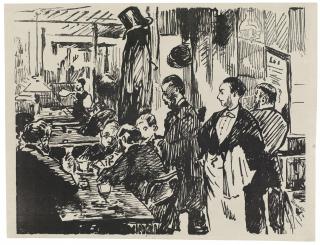 Édouard Manet - Le Café (Deuxième planche)