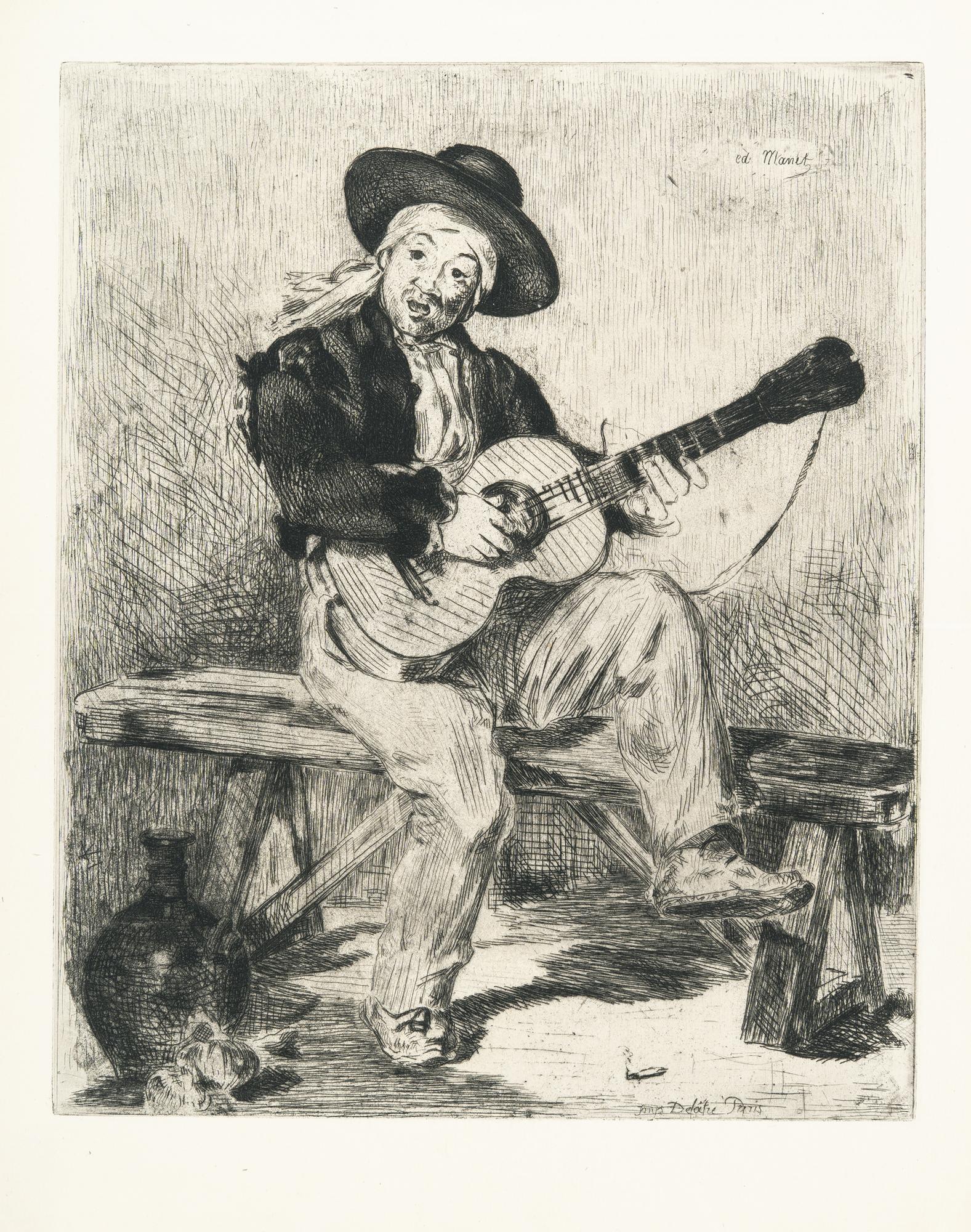 Edouard Manet - Le Guitarrero (Le Chanteur Espagnol)