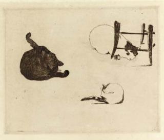 Edouard Manet - Les Chats (Harris 64)