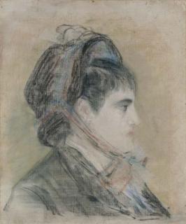 Edouard Manet - Mme Jeanne Martin En Chapeau Capote
