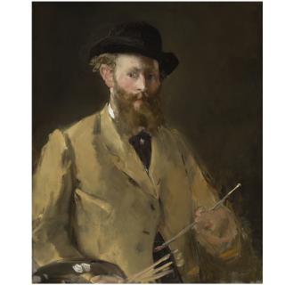 Édouard Manet - Portrait De Manet Par Lui-Même, En Buste (Manet À La Palette)