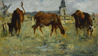 Édouard Manet - Vaches Au Pâturage