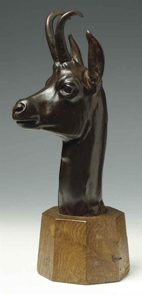 Edouard Marcel Sandoz - Petite tête de chamois, 1945