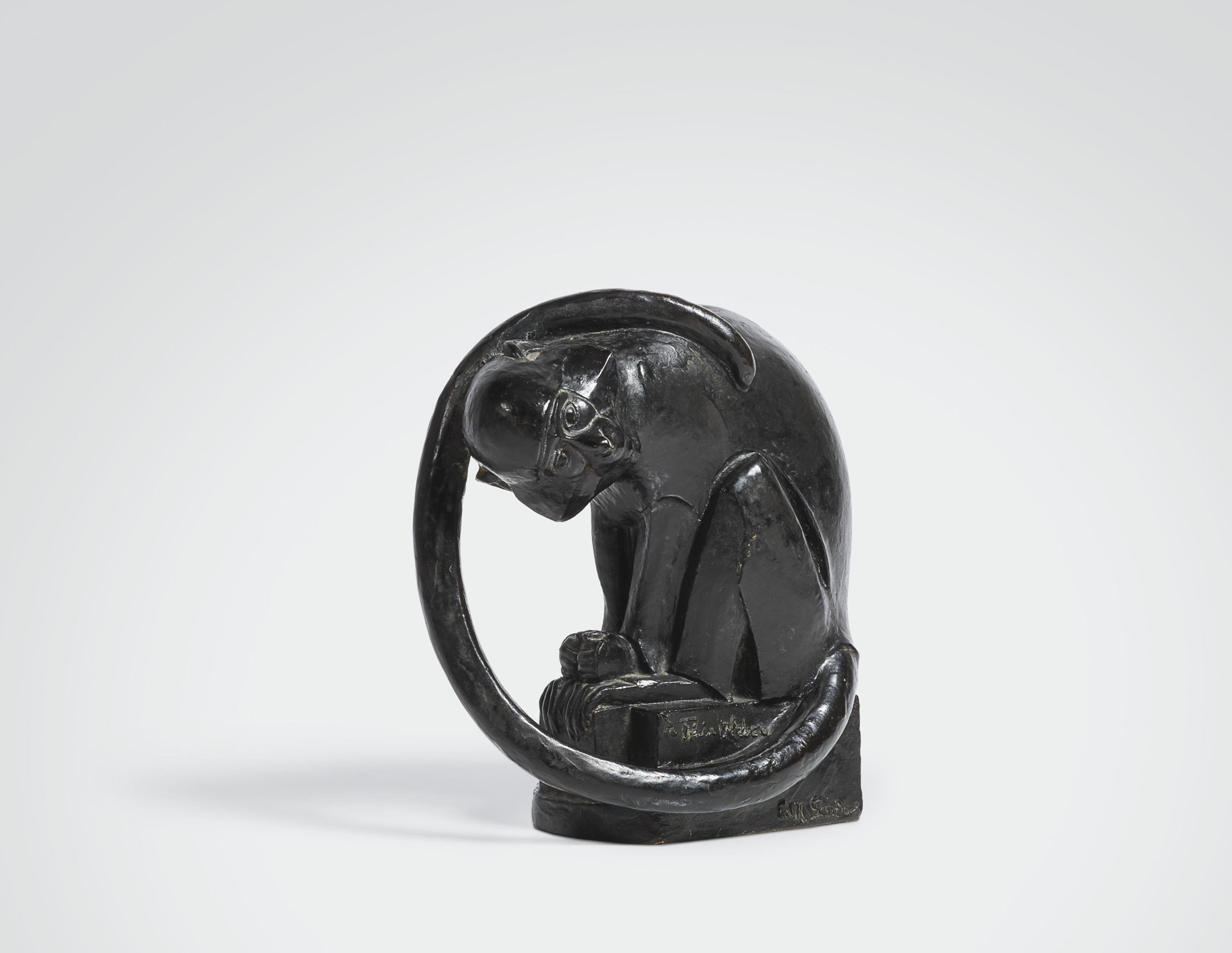 Édouard Marcel Sandoz - Singe, enroulé dans sa queue