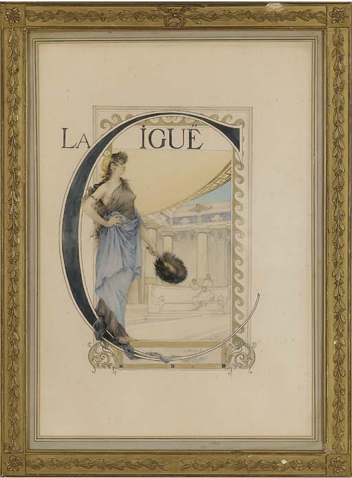 Edouard-Marie-Guillaume Dubufe - A Study For The Cover of \'La Cigue\' By Emile Augier