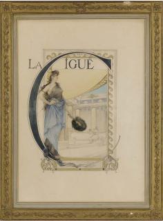 Edouard-Marie-Guillaume Dubufe - A Study For The Cover of \'La Cigue\' By Emile Augier