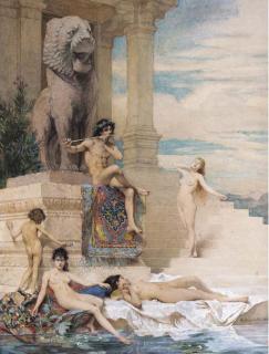 Edouard-Marie-Guillaume Dubufe - La flûte d\'ivoire