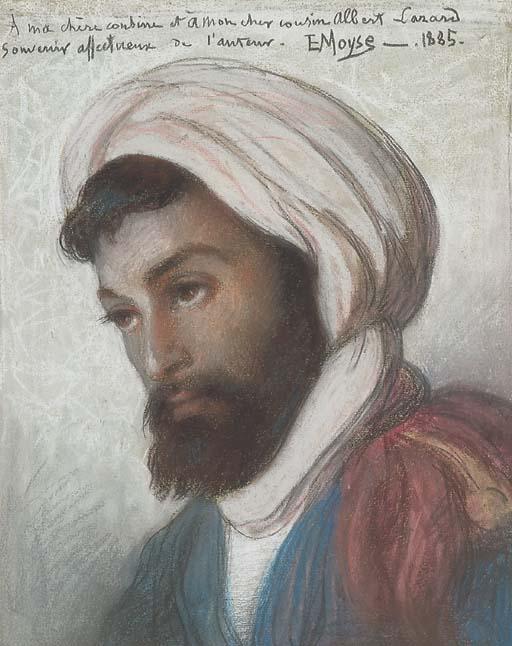 Edouard Moyse - Portrait of an Algerian Jew