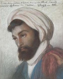 Edouard Moyse - Portrait of an Algerian Jew