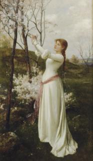 Edouard Niczky - Picking Cherry Blossoms