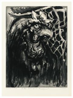 Edouard Pignon - 1-3 - Battage À Filiacciano 4 - Grand Coqedouard Pignon ; Battage À Filiacciano ; Grand Coq ; Aquatint And Etching ; Signed ; Dedicated ; 1960 ; Rives Wove Paper