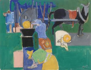 Edouard Pignon - Les Moisonneuses Au Travail