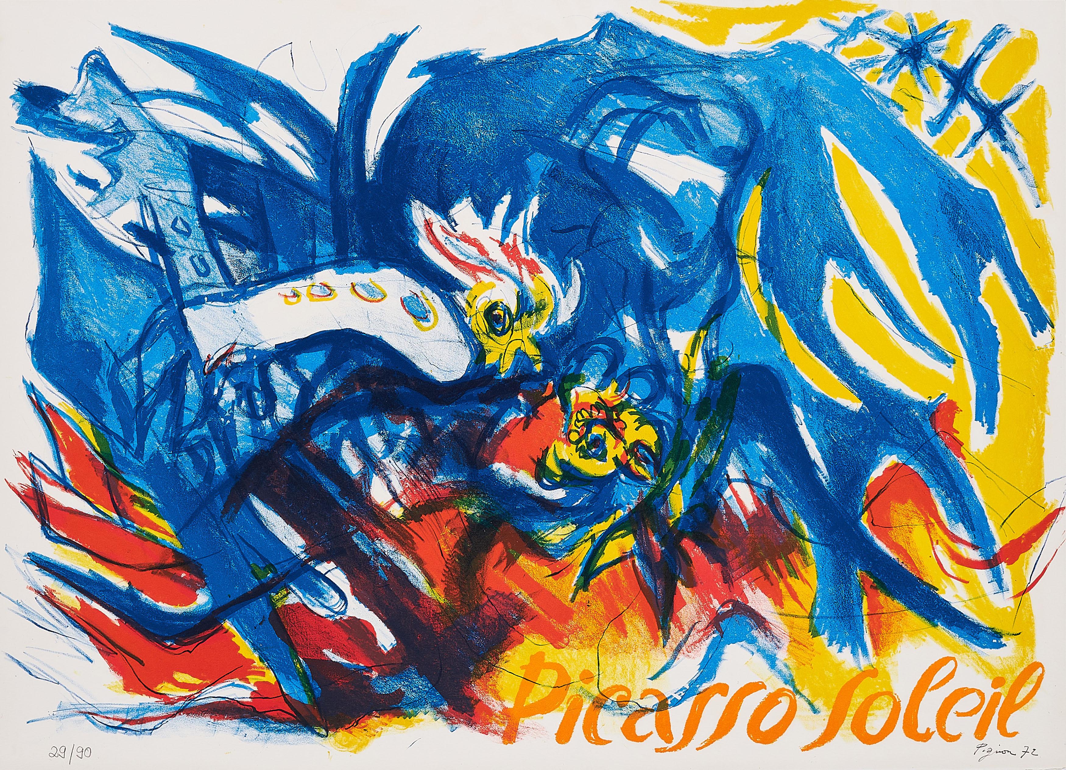 Edouard Pignon - Picasso soleil (Aus: Hommage à Picasso).