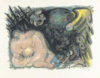 Edouard Pignon - Untitled, from Flight