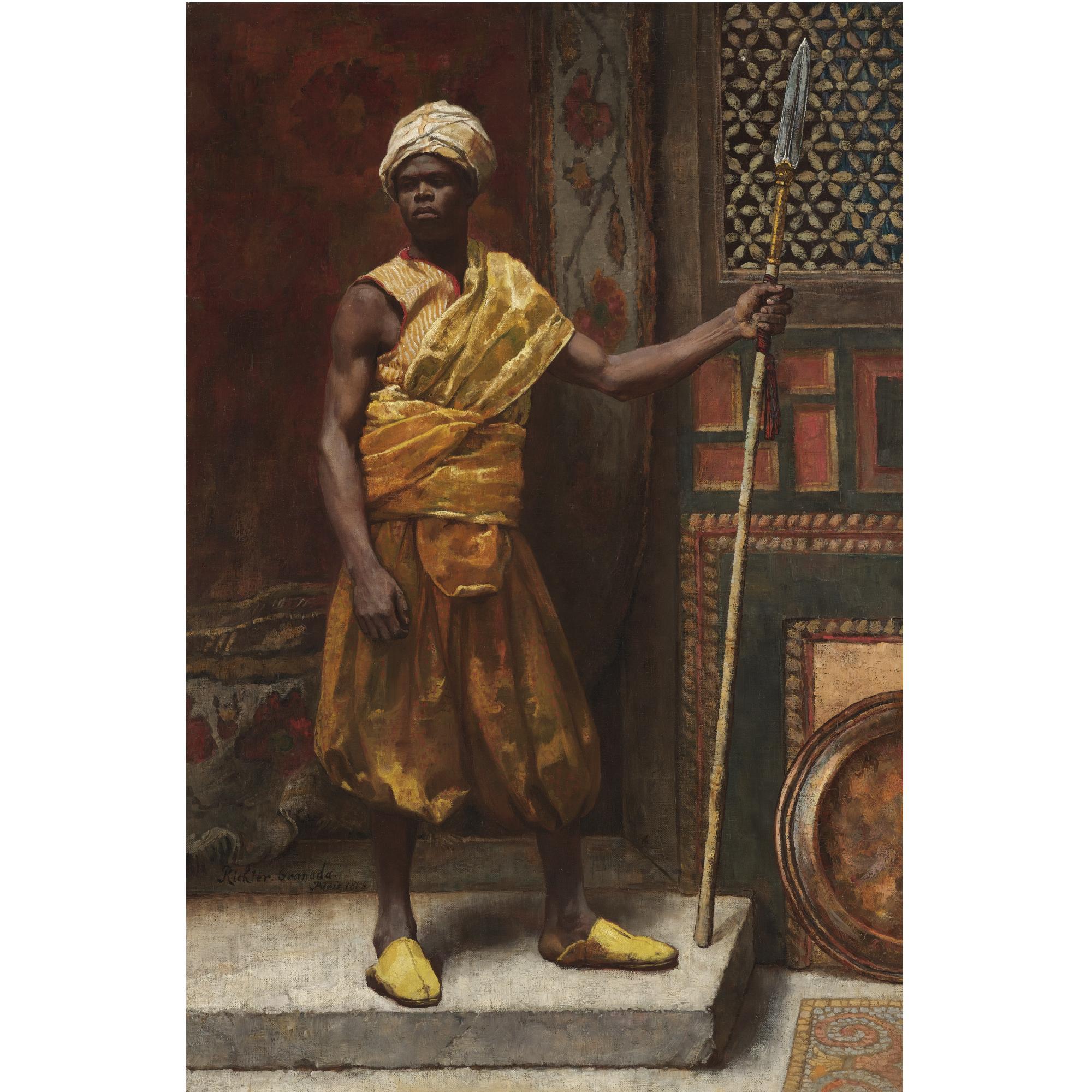 Edouard Richter - French The Palace Guard, Granada