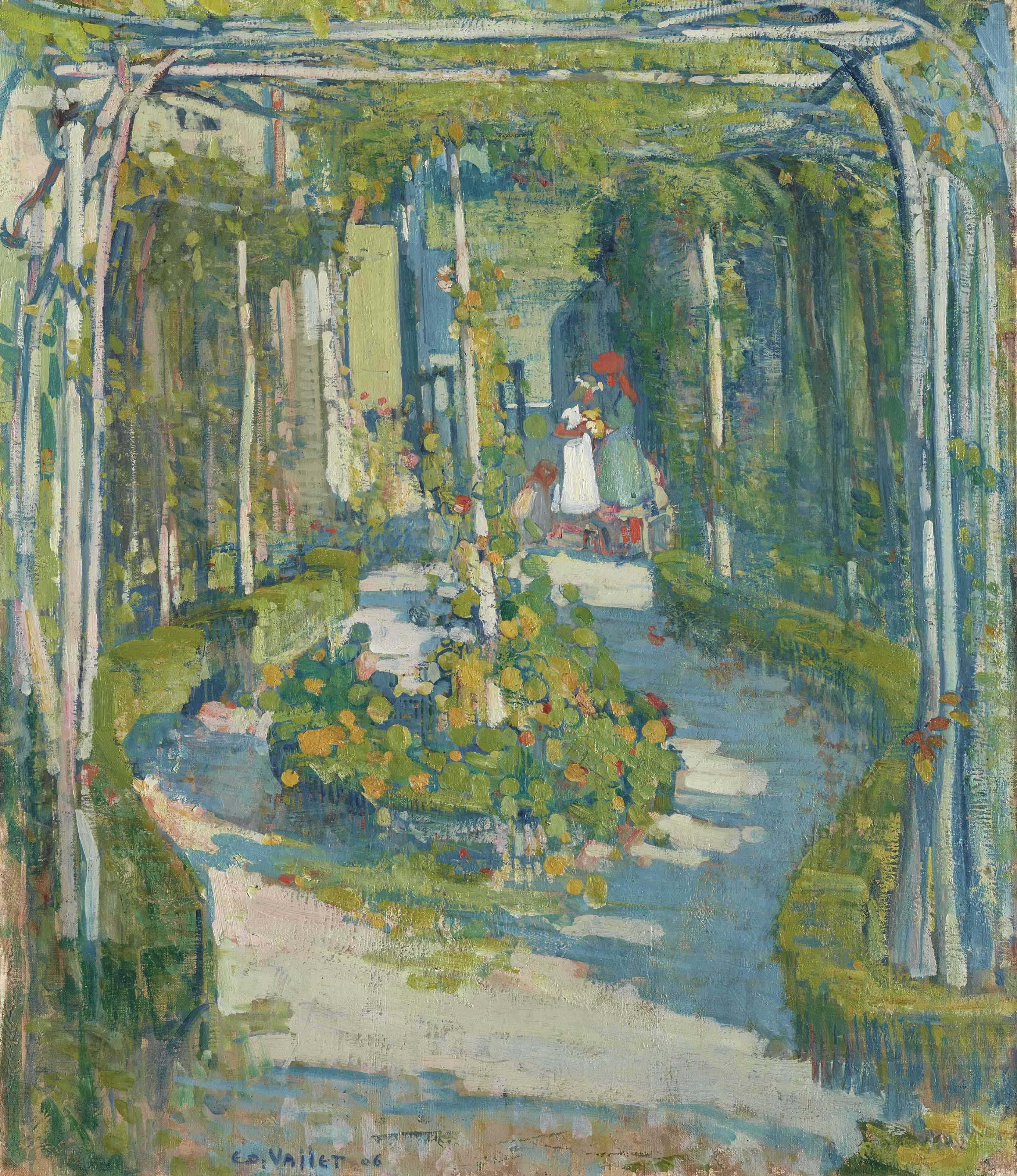 Edouard Vallet - Jardin en mai, 1906
