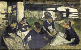 Édouard Vallet - Mädchengruppe, 1919