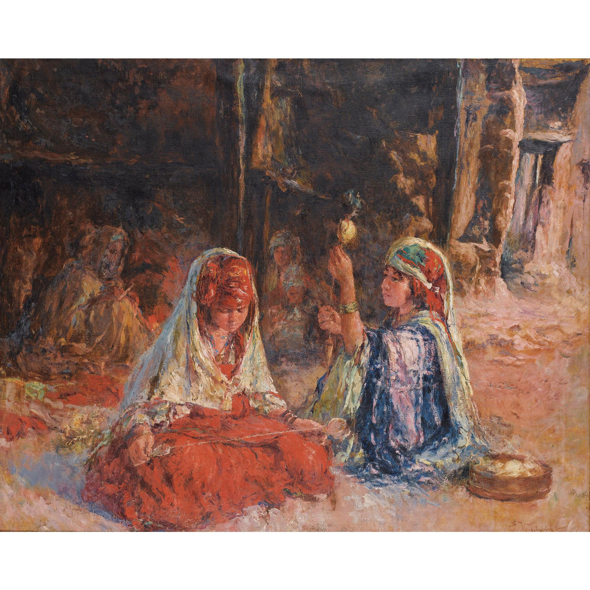 Edouard Verschaffelt - Les Fileuses