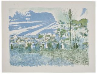 Édouard Vuillard - A Travers Champs, From Paysages Et Intérieurs