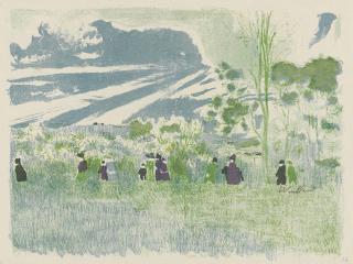 Edouard Vuillard - A Travers Champs, From: Paysages Et Intèrieurs