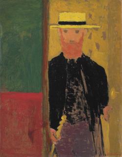 Edouard Vuillard - Autoportrait à la canne et au canotier