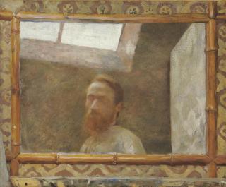 Edouard Vuillard - Autoportrait au miroir de bambou