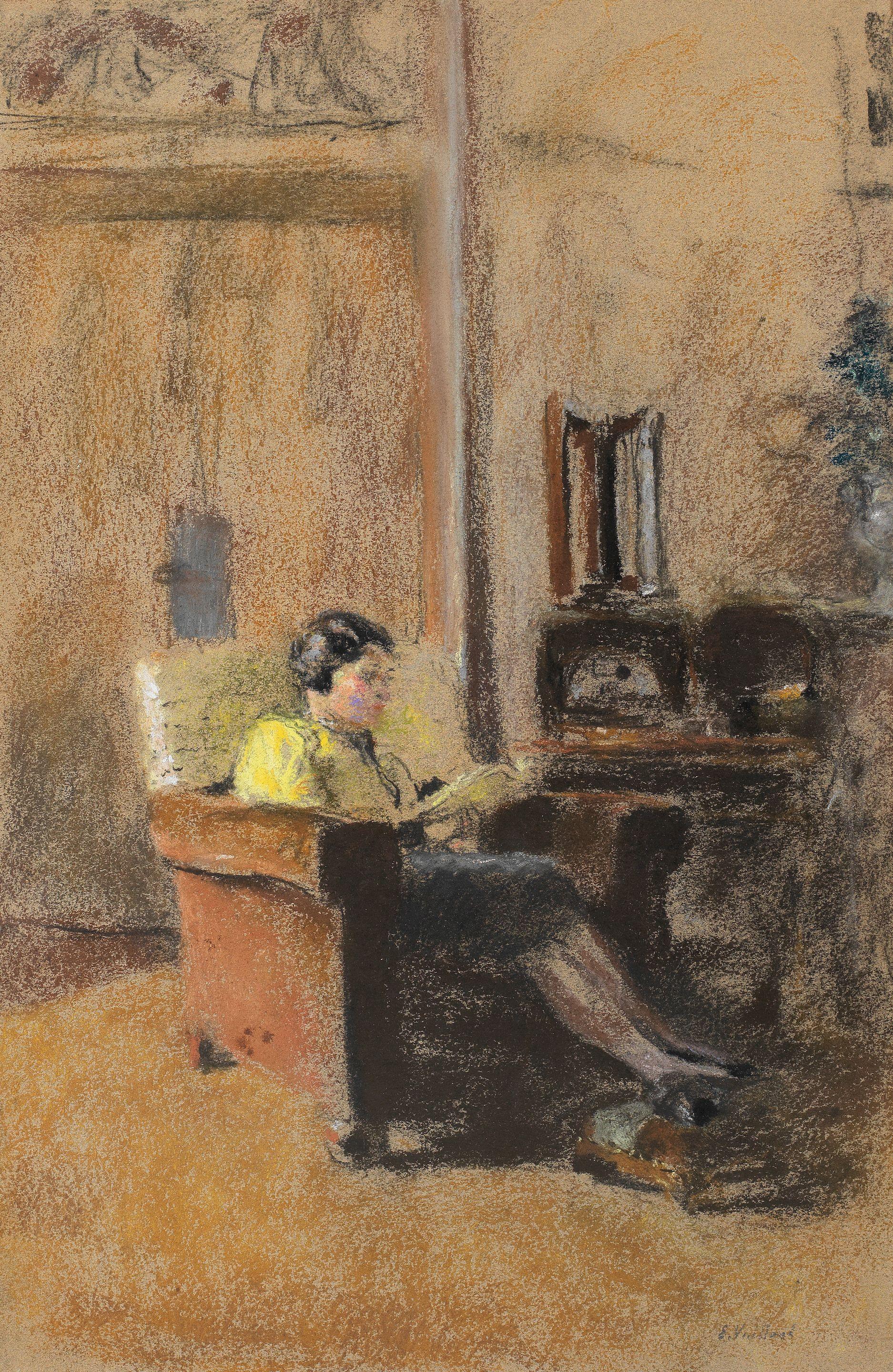 Édouard Vuillard - Berthe Keller dans le petit salon